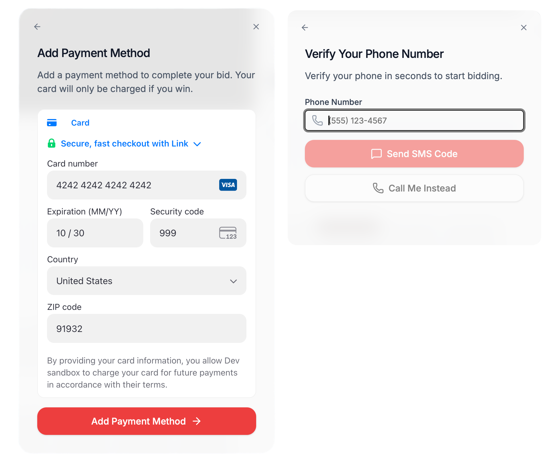 Payment Method State